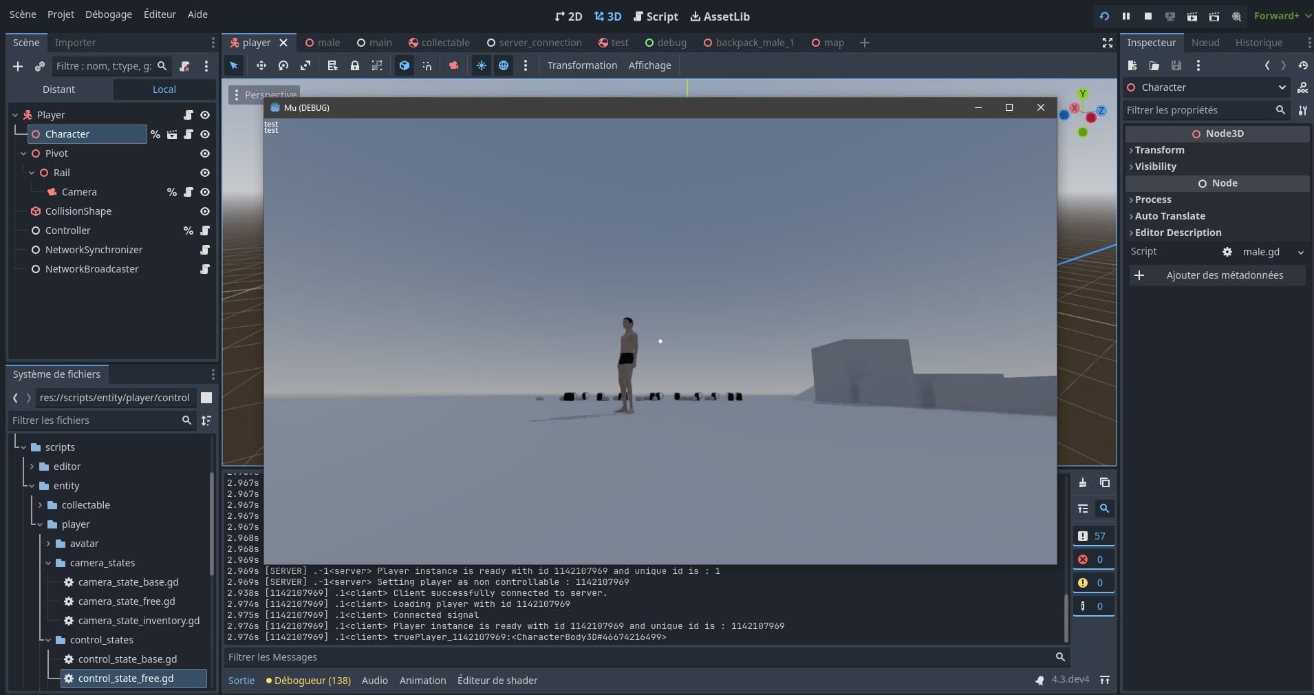 Capture du jeu — Octobre 2023